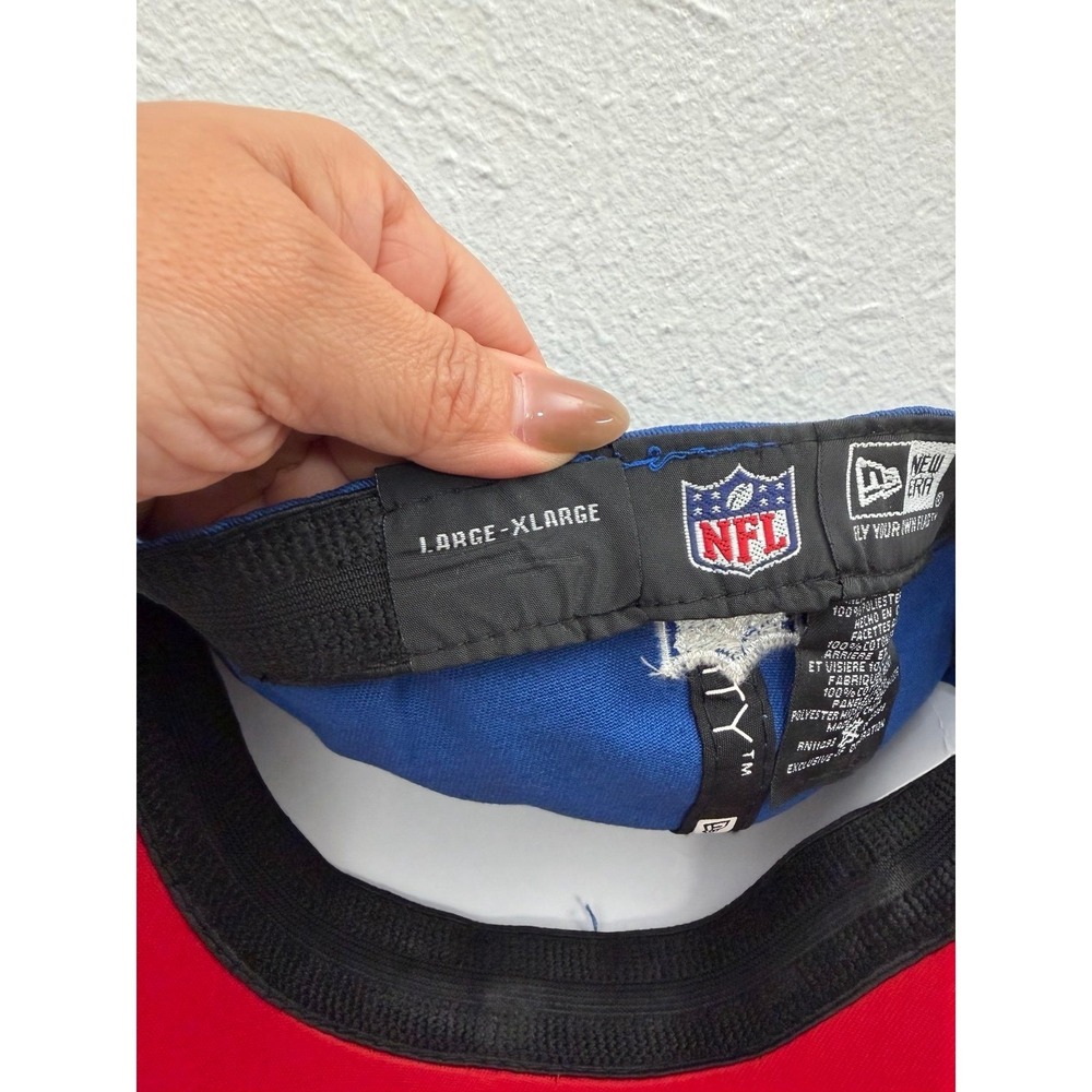 New Era NY Giants 39THIRTY Stretch Fit Hat Blue Red L/XL New - Picture 7 of 8